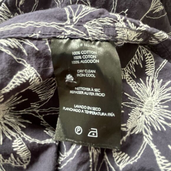 Men’s Slate & Stone Floral Embroidered Short Sleeve Button Down Shirt Size XXL - Picture 8 of 9